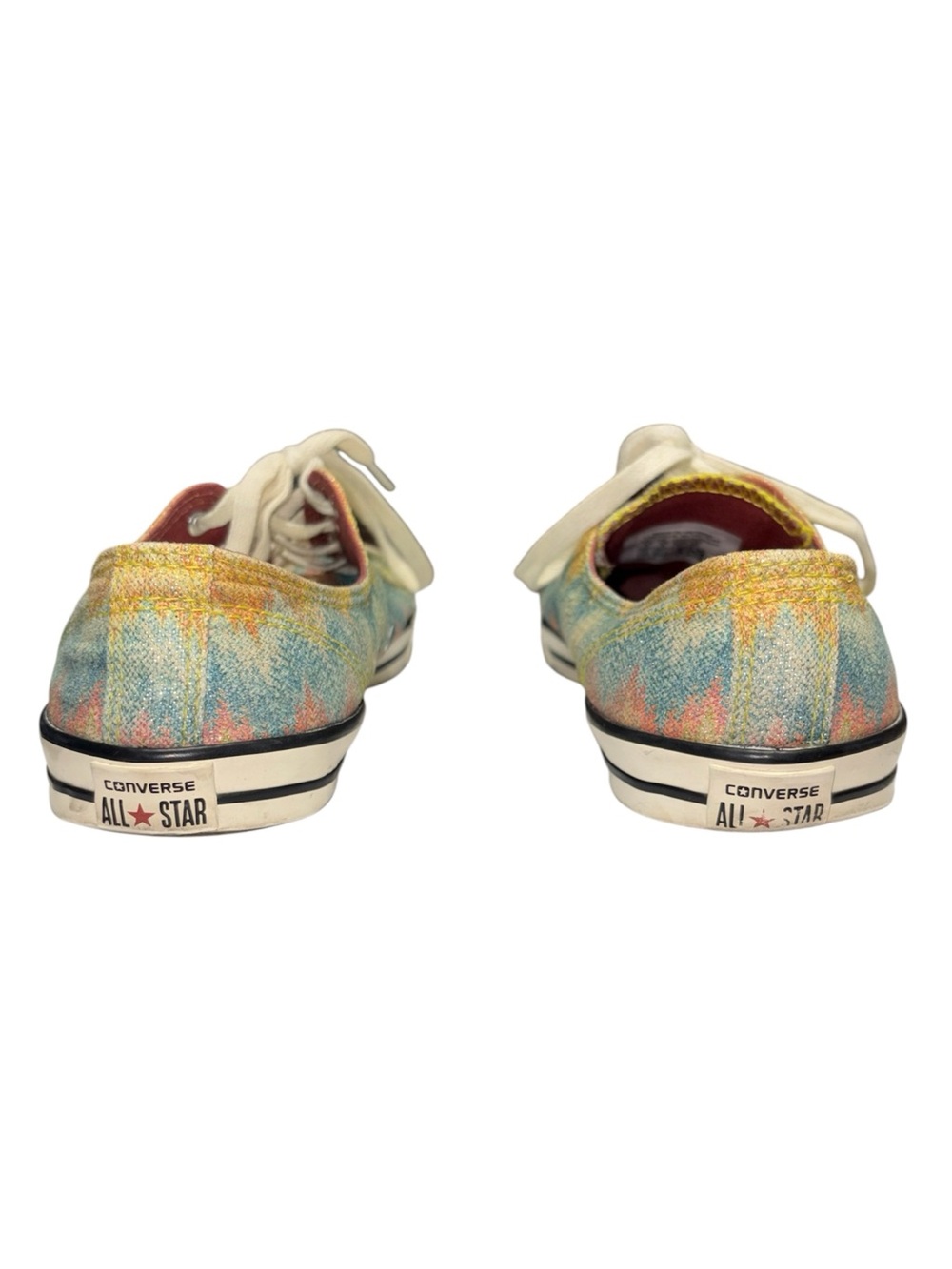 Converse All Star X Missioni Multi-Color Low Top Sneakers Rainbow Glitter Size 6 - Picture 9 of 10